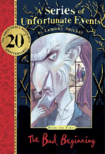 Stock image for The Bad Beginning 20th anniversary gift edition: The official anniversary edition of Book 1 in Lemony Snickets bestselling series. With a red fabric . gift! (A Series of Unfortunate Events) for sale by WorldofBooks