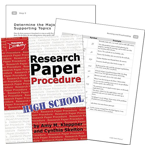 Imagen de archivo de Teachers Discovery Research Paper Procedure a la venta por SecondSale