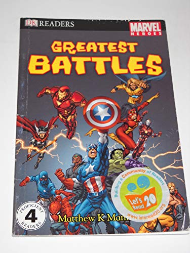 Imagen de archivo de DK Readers L4: Marvel Heroes: Greatest Battles a la venta por BooksRun