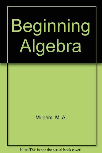 Stock image for BEGINNING ALGEBRA for sale by ThriftBooks-Dallas