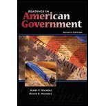 Imagen de archivo de Readings in American Government a la venta por Better World Books