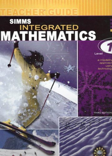 Imagen de archivo de Simms Integrated Mathematics: A Modeling Approach Using Technology Level 1 Teacher Guide Pak ; 9780757520297 ; 0757520294 a la venta por APlus Textbooks