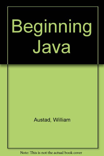 Imagen de archivo de BEGINNING JAVA a la venta por a2zbooks