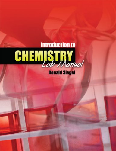 INTRODUCTION TO CHEMISTRY LAB MANUAL (9780757522611) by SIEGEL