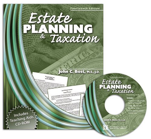 Stock image for ESTATE PLANNING AND TAXATION W/ CD ROM for sale by Bluff Books