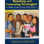 Beispielbild fr READING AND LEARNING STRATEGIES: MIDDLE GRADES THROUGH HIGH SCHOOL zum Verkauf von SecondSale