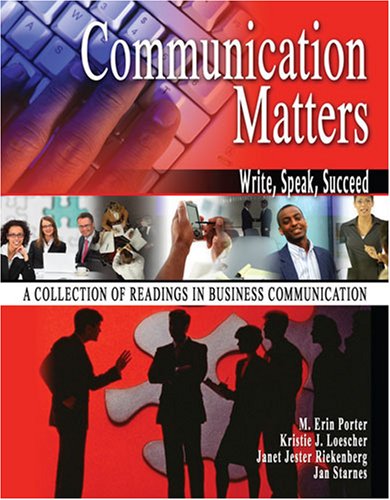 9780757542275: Communication Matters: Write, Speak, Succeed: a Collection of Readings in Business Communications