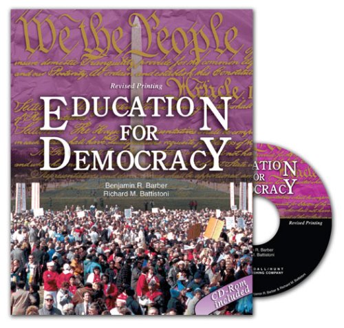 Beispielbild fr Education for Democracy : A Sourcebook for Students and Teachers zum Verkauf von Better World Books