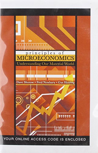 Stock image for Principles of Microeconomics: Understanding Our Material World for sale by Phatpocket Limited