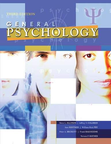 Imagen de archivo de General Psychology a la venta por SecondSale