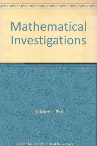 9780757559150: Mathematical Investigations + Applying Algebraic Thinking to Data