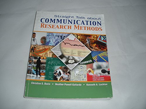 Stock image for Straight Talk about Communication Research Methods for sale by ThriftBooks-Atlanta