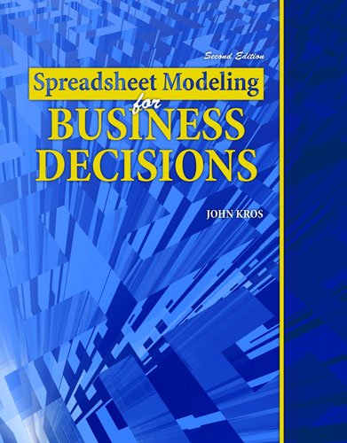 Stock image for Spreadsheet Modeling for Business Decisions Text for sale by Solr Books