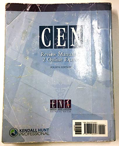 9780757564307: Cen Review Manual Pak: Review Manual and 2 Online Exams (Ena, Cen Review Manual)