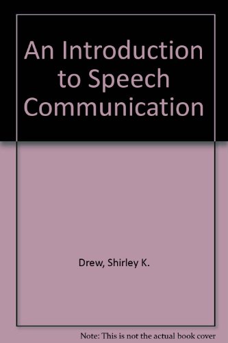 9780757566479: An Introduction to Speech Communication