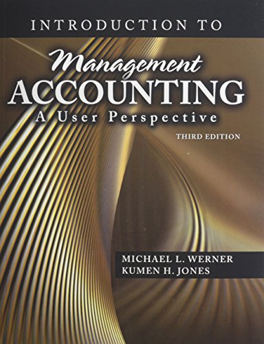 9780757568619: Introduction to Management Accounting: A User Perspective