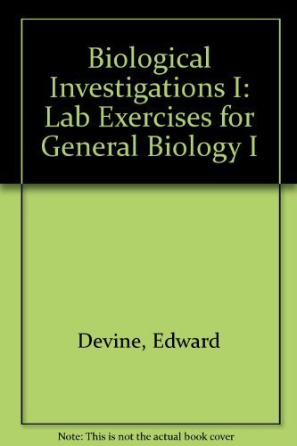 9780757589508: Biological Investigations I: Lab Exercises for General Biology I