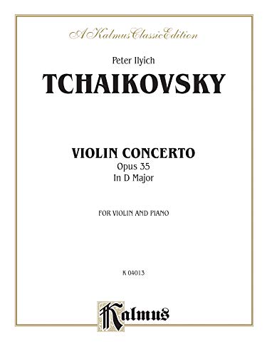 Violin Concerto, Op. 35 (Kalmus Edition) (9780757905292) by [???]