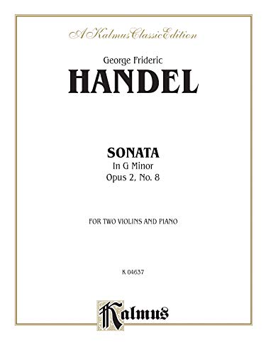 Sonata in G Minor, Op. 2, No. 8 (Kalmus Edition) - Alfred Music