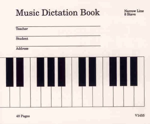 Music Dictation Book: Narrow Line 8-Stave (9780757910012) by [???]
