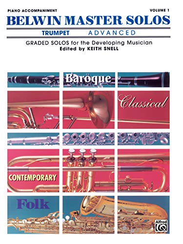 Stock image for Belwin Master Solos (Trumpet), Vol 1: Advanced Piano Acc. for sale by Revaluation Books