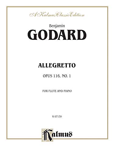 Imagen de archivo de Allegretto for Flute and Piano, Op. 116 (Kalmus Edition) a la venta por Magers and Quinn Booksellers