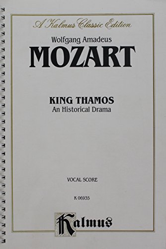 King Thamos: Vocal Score (Kalmus Edition) (9780757913358) by [???]