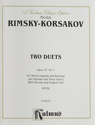 Beispielbild fr Two Duets, Op. 47: Russian, English Language Edition (Kalmus Edition) zum Verkauf von Buchpark