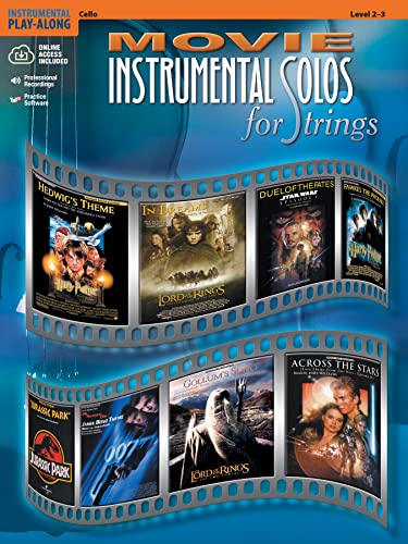 Stock image for Movie Instrumental Solos for Strings (Cello - Level 2-3) for sale by Your Online Bookstore