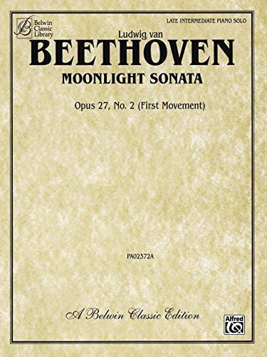 Imagen de archivo de Moonlight Sonata, Op. 27, No. 2 (First Movement) (Belwin Classic Library) a la venta por Ebooksweb