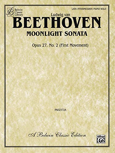 Stock image for Moonlight Sonata, Op. 27, No. 2 (First Movement) (Belwin Classic Library) for sale by Reuseabook