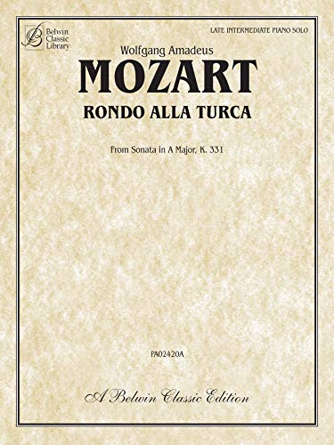 Beispielbild fr Rondo Alla Turca: From Sonata in a Major, K. 331 zum Verkauf von Buchpark