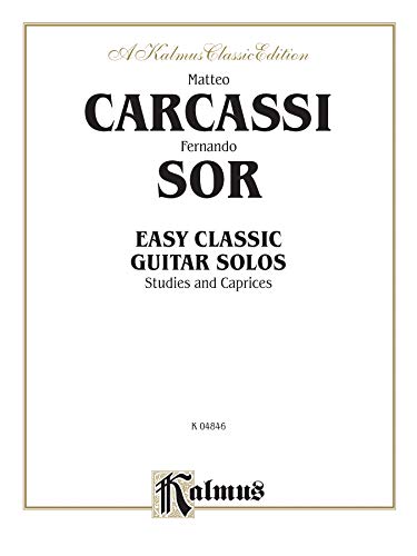 9780757919657: Easy Classic Guitar Solos: Studies and Caprices (Kalmus Edition)