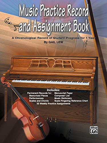 Stock image for Music Practice Record and Assignment Book: A Chronological Record of Student Progress for 1 Year for sale by PlumCircle