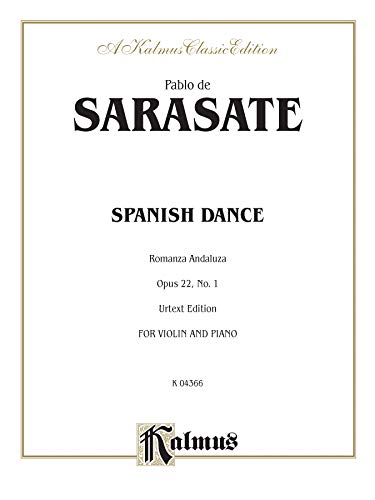 Imagen de archivo de Spanish Dance, Op. 22, No. 1 (Romanza Andaluza) (Kalmus Edition) a la venta por Magers and Quinn Booksellers