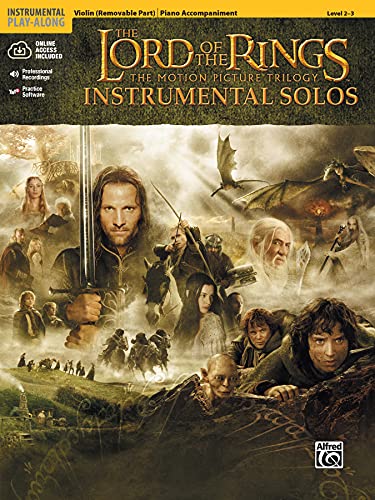 Beispielbild fr The Lord of the Rings Instrumental Solos for Violin (with CD): Violin (with Piano Acc.), Book & Online Audio/Software (Pop Instrumental Solo) zum Verkauf von WorldofBooks