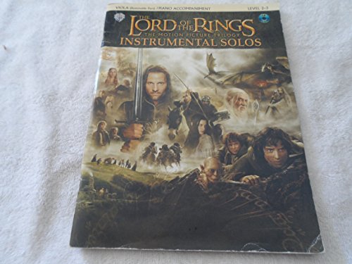 Beispielbild fr The Lord of the Rings, Instrumental Solos: The Motion Picture Trilogy, Viola (Removable Part)/ Piano Accompaniment, Level 2-3 zum Verkauf von Revaluation Books
