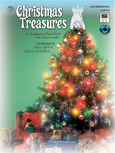 Stock image for Christmas Treasures: 12 Christmas Piano Solos with Piano Duets (Level 2) (Book, CD & General MIDI Disk) for sale by Revaluation Books