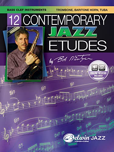Beispielbild fr 12 Contemporary Jazz Etudes: Bass Clef Instruments zum Verkauf von Magers and Quinn Booksellers