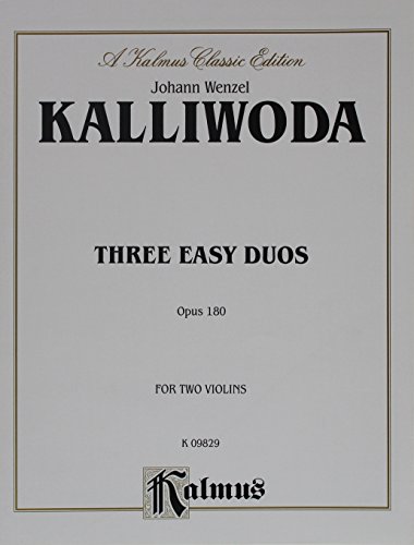Stock image for Three Easy Duos, Op. 180 (Kalmus Edition) for sale by Magers and Quinn Booksellers