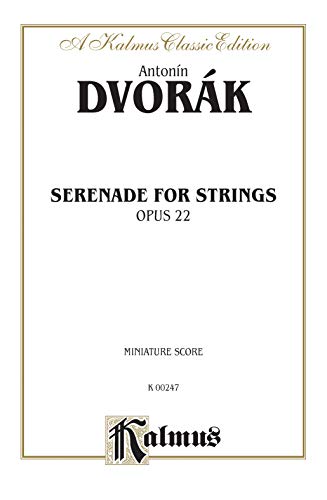 Serenade for Strings, Op. 22: Miniature Score (Kalmus Edition) (9780757977459) by [???]