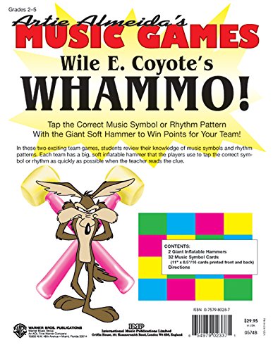 9780757980282: Wile E. Coyote's WHAMMO! (Tap the Correct Music Symbol or Rhythm Pattern with the Giant Soft Hammer): Grades 2-5 (Artie Almeida's Music Games)