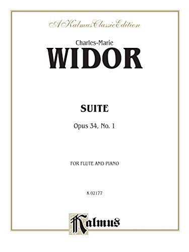 Stock image for Suite, Opus 34, No. 1: For Flute and Piano for sale by Revaluation Books