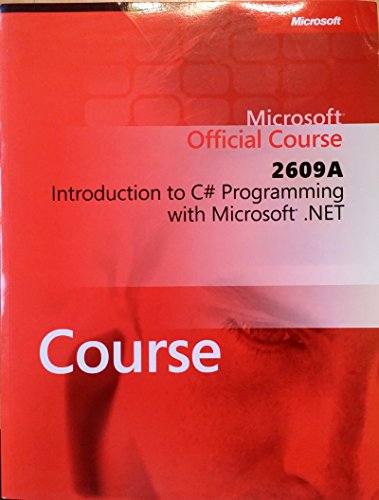 Imagen de archivo de Introduction to C# Programming with Microsoft . NET : Msm2609acppb a la venta por ThriftBooks-Atlanta