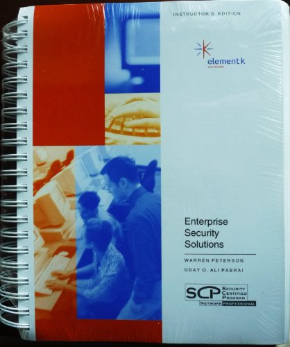 9780758074812: Enterprise Security Solutions: Instructor Edition