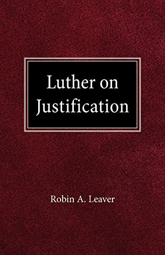 Stock image for Luther on Justification for sale by PBShop.store US