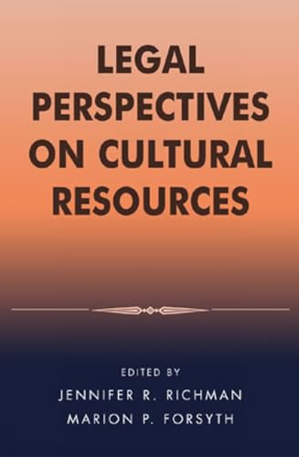 Imagen de archivo de Legal Perspectives on Cultural Resources (Heritage Resource Management Series) a la venta por HPB-Red
