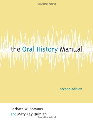 Beispielbild fr The Oral History Manual zum Verkauf von ThriftBooks-Dallas