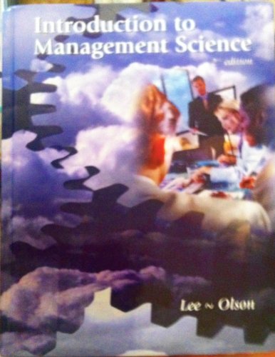 Beispielbild fr Introduction to Management Science zum Verkauf von Hawking Books
