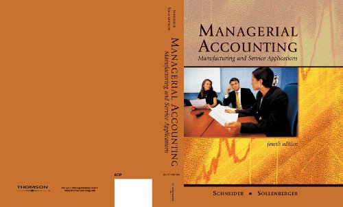 Beispielbild fr Managerial Accounting : Manufacturing and Service Applications zum Verkauf von Better World Books